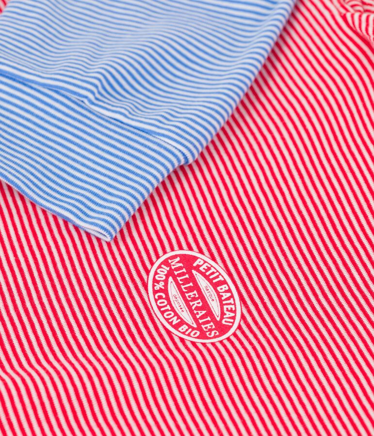 Kapuzen-Sweatshirt aus BIO-Baumwolle f&uuml;r Damen rot PEPS/weiss MARSHMALLOW