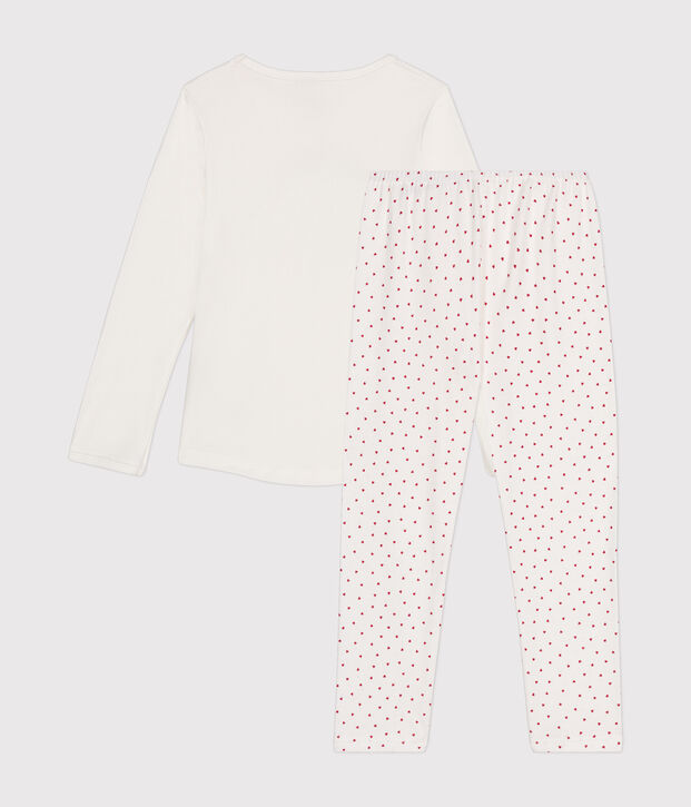 Kinderpyjama aus Baumwolle weiss/vielfarbig