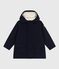 Kinder-Parka halblang und einfarbig blau SMOKING