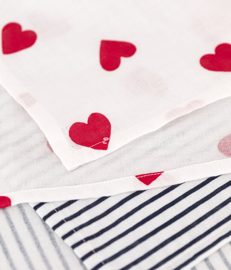 BABY-WICKELT&Uuml;CHER AUS BAUMWOLLGAZE IM 2ER-SET vielfarbig