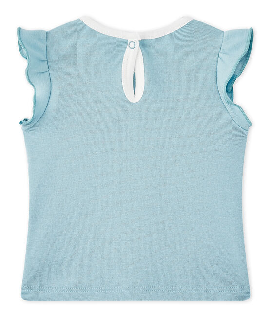 Baby-Mädchen-T-Shirt blau MIMI