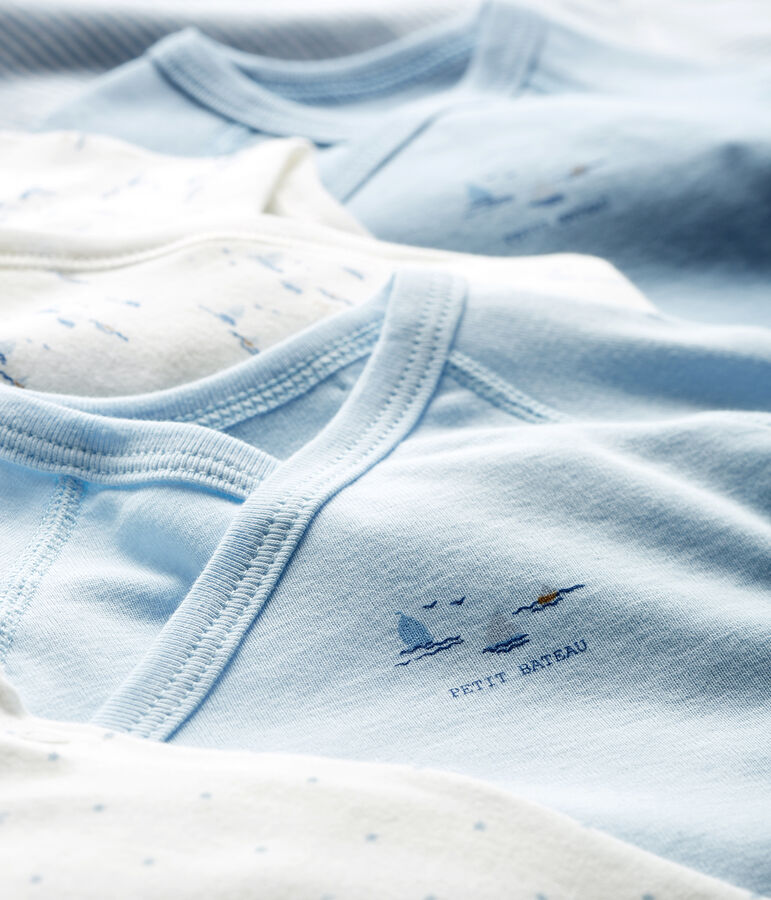 Set mit f&uuml;nf lang&auml;rmligen Bodys f&uuml;r Neugeborene vielfarbig