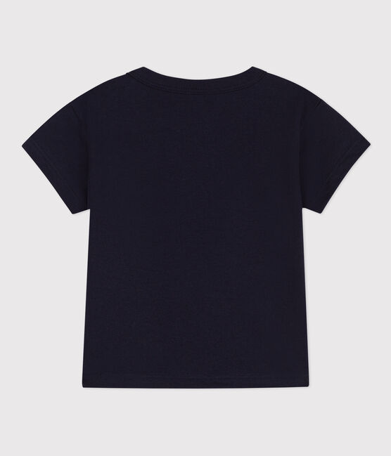 Kurzärmeliges Baby-T-Shirt aus Jersey mit Motiv blau SMOKING