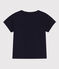 Kurzärmeliges Baby-T-Shirt aus Jersey mit Motiv blau SMOKING