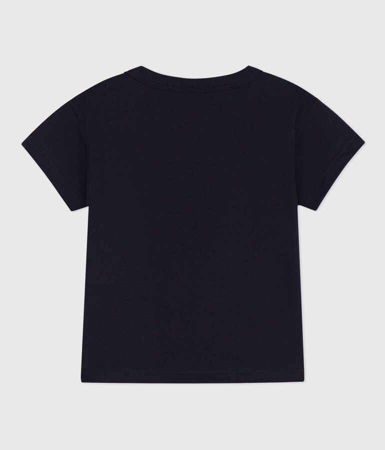 Kurz&auml;rmeliges Baby-T-Shirt aus Jersey mit Motiv blau SMOKING