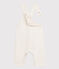 Lange Baby-Latzhose aus gestepptem Doppeljersey beige MONTELIMAR CHINE