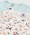 2er-Set kurzärmelige T-Shirts aus Bio-Baumwolle mit Paris-Print für Mädchen variante 1