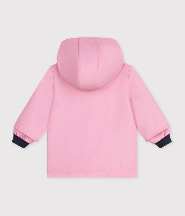 Ikonische Baby-Regenjacke einfarbig rosa