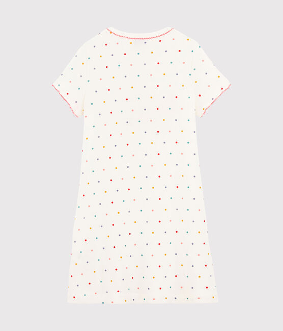 Nachthemd für Mädchen weiss MARSHMALLOW/weiss MULTICO