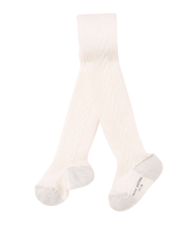M&auml;dchen-Strumpfhose mit Wollanteil weiss