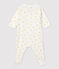 Baby-Strampler aus Bio-Baumwolle weiss MARSHMALLOW/ ORGE