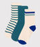 3er-Set Kinder-Socken aus Baumwolle mit Streifen variante 1