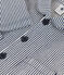 Baby-Kurzjacke aus gestreiftem Canvas blau MEDIEVAL/weiss MARSHMALLOW