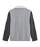Rugby-Poloshirt für Jungen grau SUBWAY/schwarz CITY