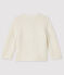 Cardigan für Babys aus Wolle und Baumwolle weiss MARSHMALLOW