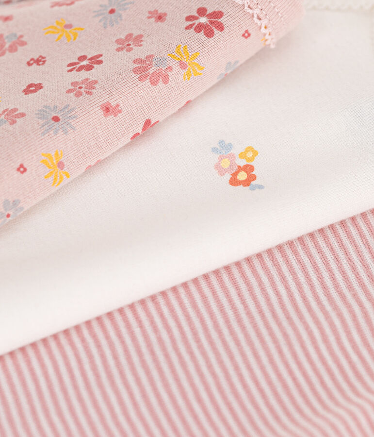 3er-Set gebl&uuml;mte Tr&auml;gerbodys aus Baumwolle f&uuml;r Babys vielfarbig