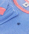 Langärmeliger Kinder-Pyjama aus Baumwolle mit Streifen blau PERSE/weiss MARSHMALLOW