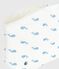 Baby-Kulturbeutel aus Baumwolle mit Walmotiv MARSHMALLOW/ ADRIATIC