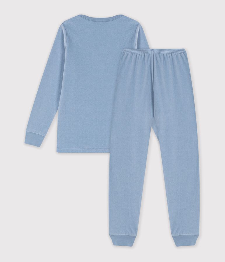 Kinder-Pyjama aus Nicki blau