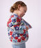 Baby-Jacke aus gesteppter Baumwolle mit Blumenmuster weiss/vielfarbig