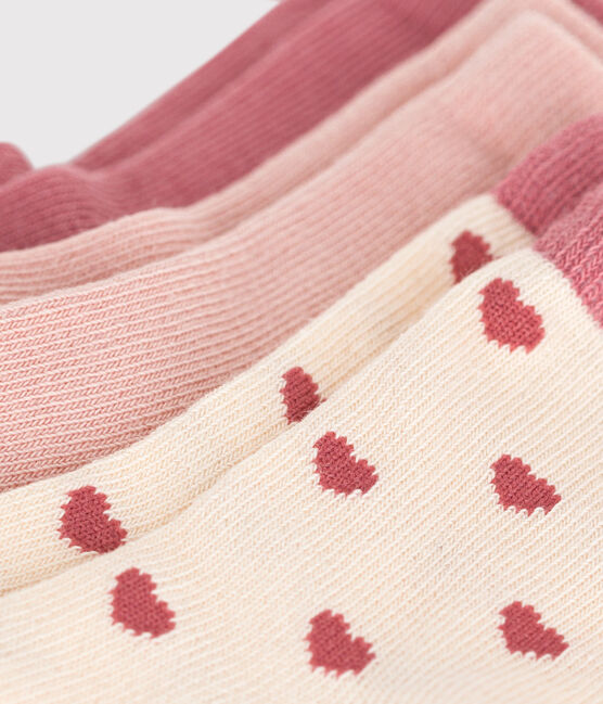 3er-Set Baby-Socken aus Baumwolle mit Herzmotiv variante 1