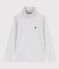 Kinder-Rollkragenshirt aus Baumwolle grau POUSSIERE CHINE
