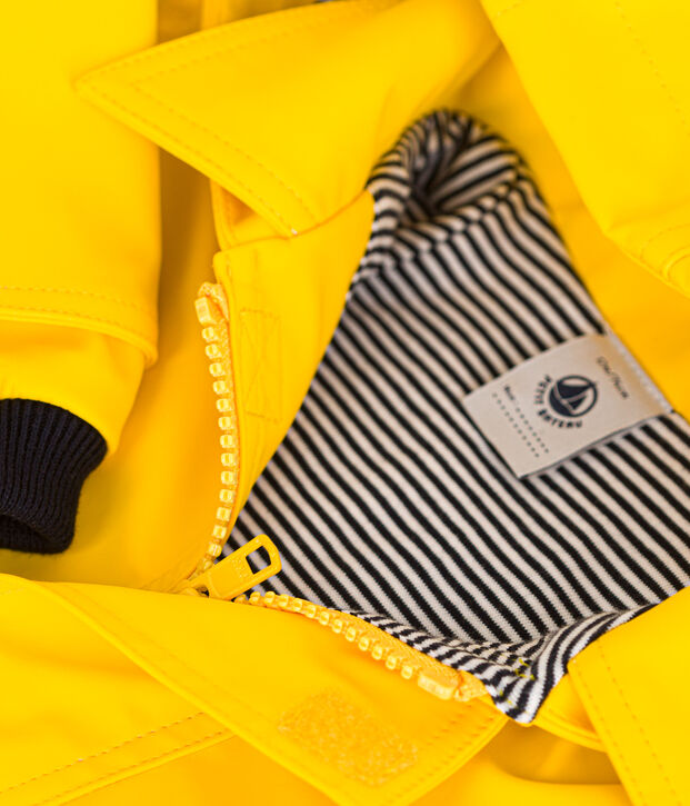 Klassische Baby-Regenjacke gelb