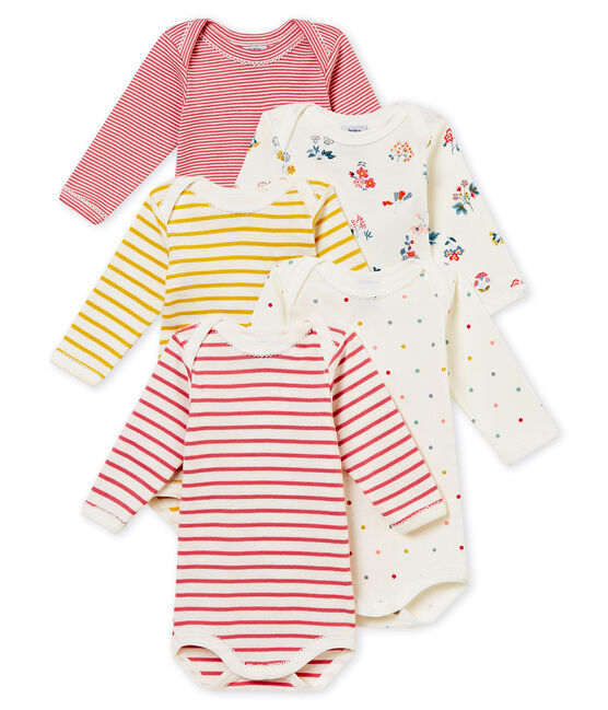 Baby MädchenLangarmbodys im 5er-Set variante 1