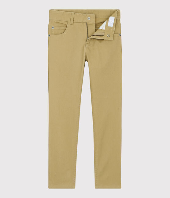 Kinder-Hose aus Sergestoff in Slim-Fit-Passform für Jungen beige JERRYCAN