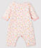Langer Baby-Overall aus Rippstrick weiss MARSHMALLOW/weiss MULTICO