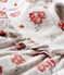 Langärmeliges gemustertes Babykleid für Mädchen grau BELUGA/weiss MULTICO