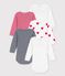 5er-Set Baby-Bodys aus Rippstrick variante 1