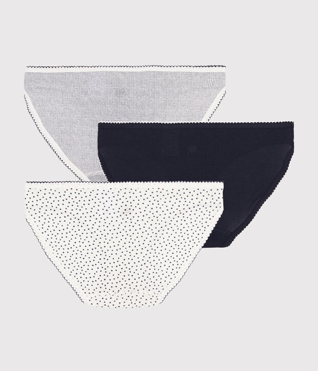 Set mit 3 Damenslips vielfarbig