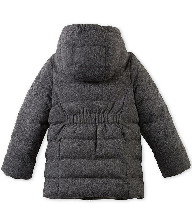 M&auml;dchen-Winterjacke aus wasserabweisendem Flanell grau
