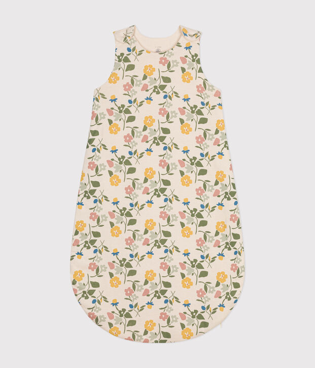 Babyschlafsack mit Blumenmuster aus Baumwolle, TOG 2 naturfarben/vielfarbig
