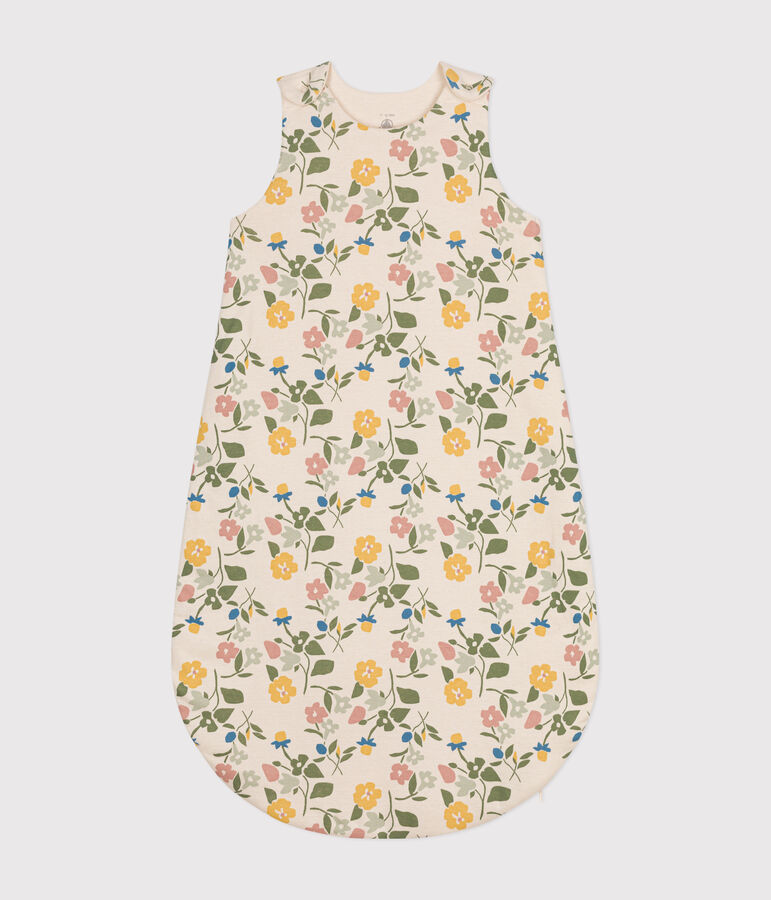 Babyschlafsack mit Blumenmuster aus Baumwolle, TOG 2 naturfarben/vielfarbig