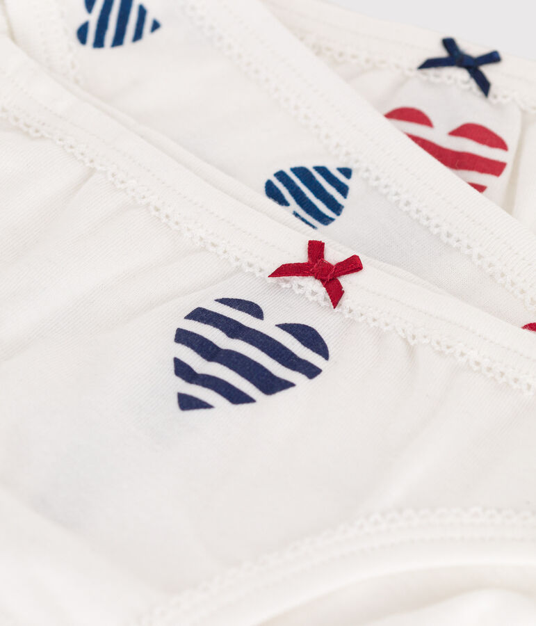 3er-Set Kinder-Slips aus Baumwolle mit Herz-Motiv variante 1