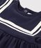 Kurzärmeliges Baby-Kleid im Matrosenstil aus Bio-Baumwolle blau SMOKING
