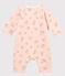 Baby Strampler aus gedoppeltem Jersey für Mädchen rosa FLEUR+FONTAINE/blau MULTICO