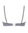 Damen-Triangel-BH mit Milleraies-Ringelmuster blau ABYSSE/weiss LAIT