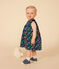 Ärmelloses Babykleid aus leichtem Jersey blau MEDIEVAL/weiss MULTICO