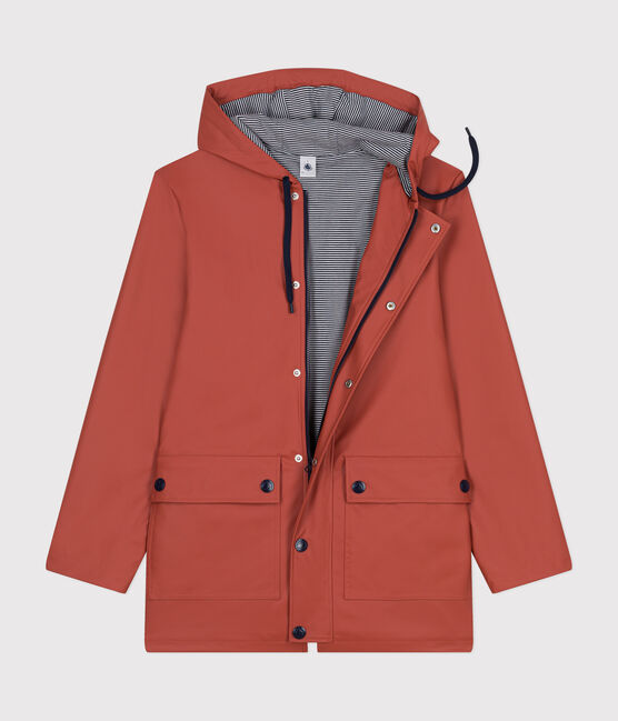 Klassische Damen/Herren-Regenjacke braun FAMEUX