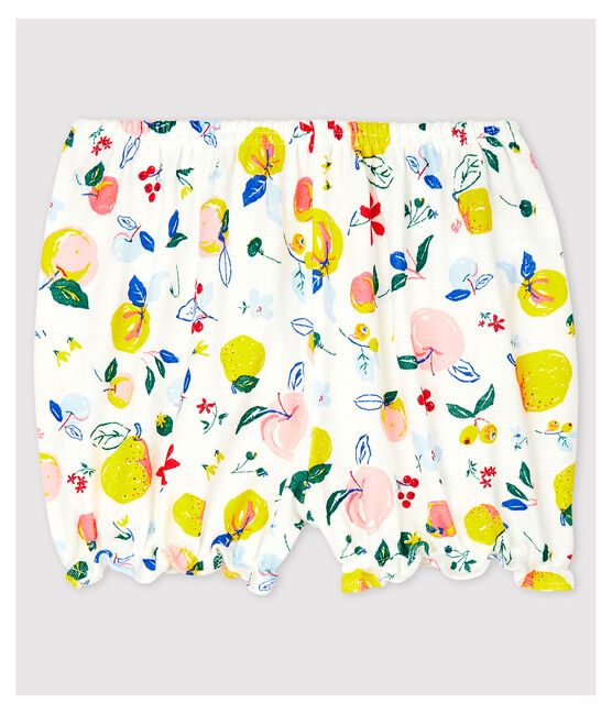 Baby-Bloomer-Shorts mit Gorcella-Printmuster, Mädchen weiss MARSHMALLOW/weiss MULTICO