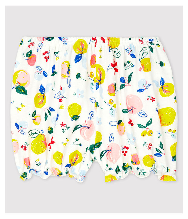 Baby-Bloomer-Shorts mit Gorcella-Printmuster, M&auml;dchen weiss/vielfarbig