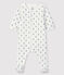 Baby-Bodyjama aus Bio-Baumwoll-Velours mit Koala-Motiv weiss MARSHMALLOW/weiss MULTICO