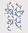 Strampler aus Baumwolle mit Paris-Print weiss AVALANCHE/ MULTICO