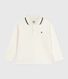 Langärmeliges Kinder-Poloshirt aus bedruckter Baumwolle