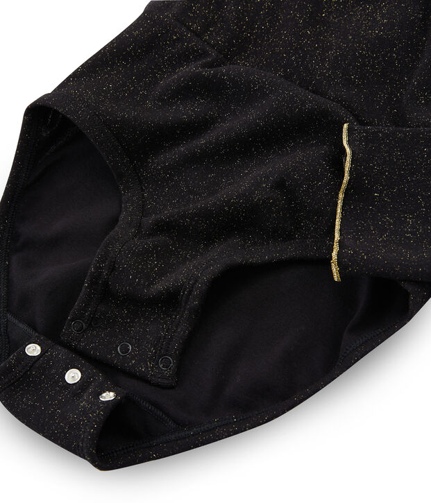 Wickelbody f&uuml;r Damen schwarz/gelb