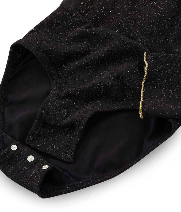 Wickelbody f&uuml;r Damen schwarz/gelb