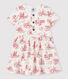 Kurzärmeliges Baby-Kleid aus Molton für Mädchen